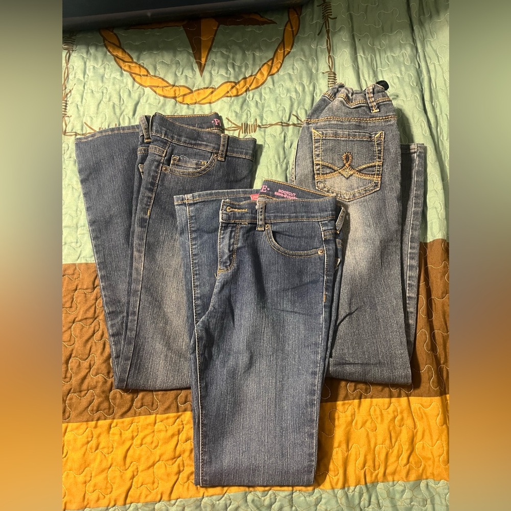 3 pairs of girls jeans size 10